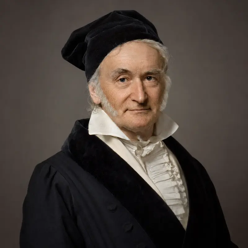 KI-Porträt von Carl Friedrich Gauß