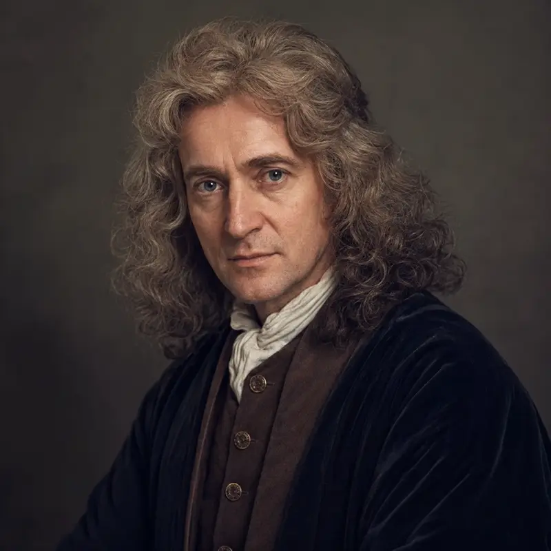 KI-Porträt von Isaac Newton
