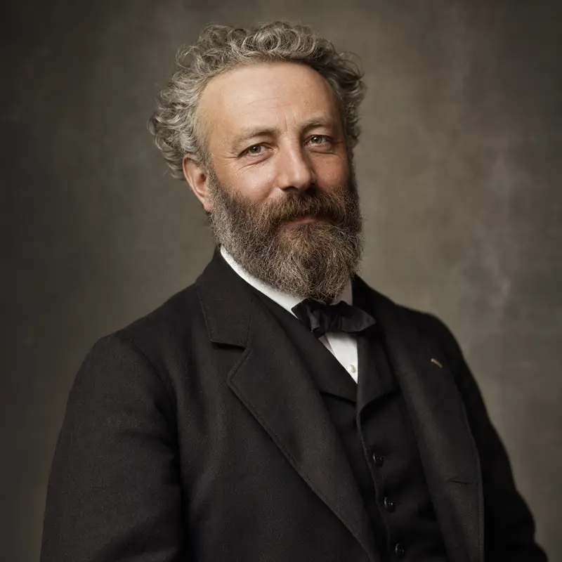 KI-Porträt von Jules Verne